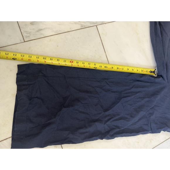 Madewell Navy Blue Tank Top Jumpsuit Linen Blend Elastic Waist Wide Leg Size XXS - Picture 6 of 9